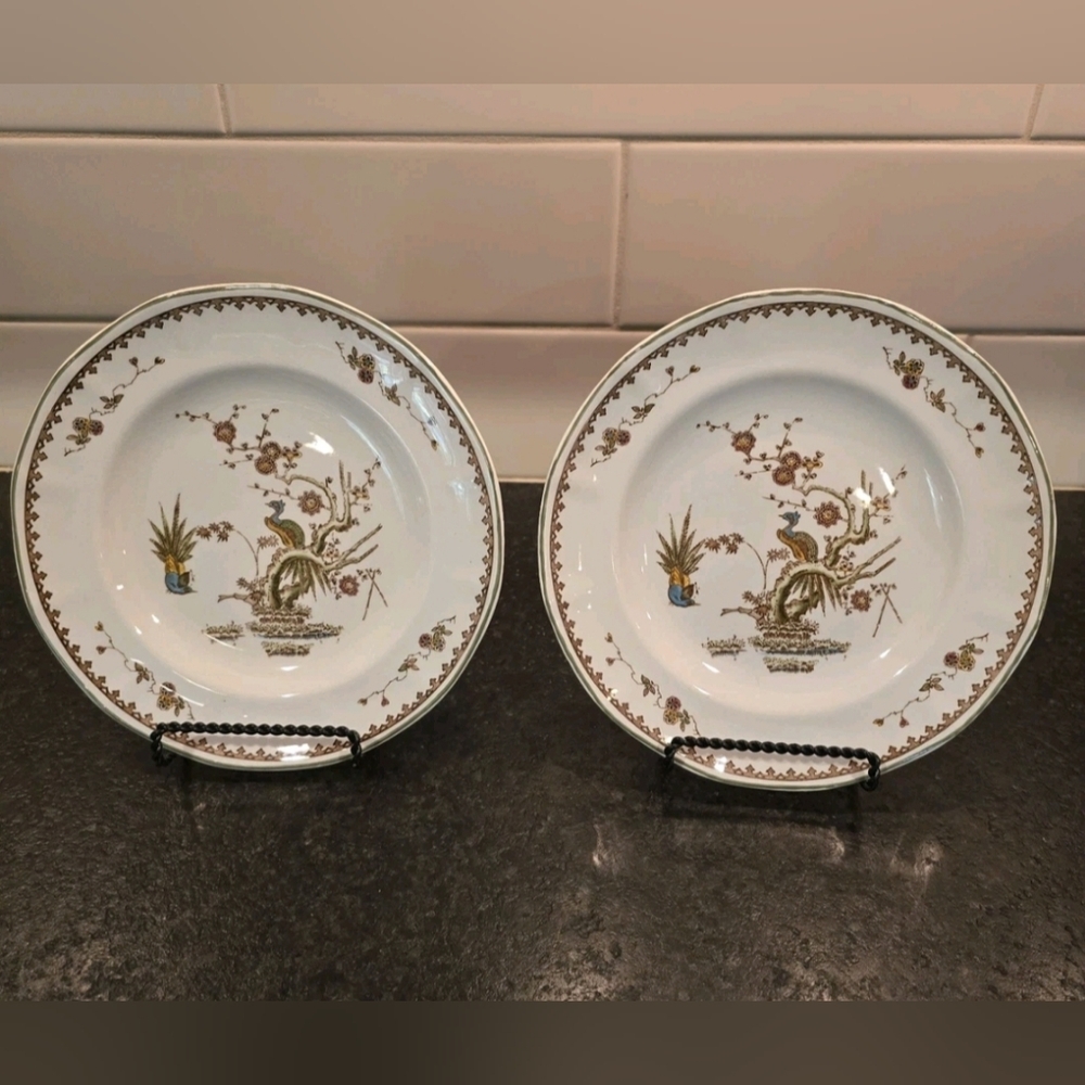 Vintage Wedgwood Old Chelsea Salad Plates Set Of 2